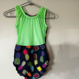 Women’s adult medium soft workout gymnastics leotard.